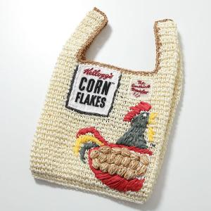 ANYA HINDMARCH アニヤハインドマーチ かごバッグ Anya Brands Mini Tote Cornflakes 190251 レディース ラフィア ミニ トート 鞄 Chalk｜s-musee