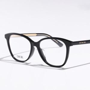 Dior ディオール メガネ DiorSpiritO B2F 1000 CD50027F 001 レディース ウェリントン型 めがね 眼鏡 ロゴ 伊達メガネ ブラック｜s-musee