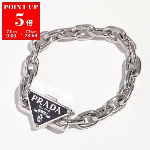 PRADA プラダ ブレスレット 1JB303 2DTO レディース チェーントライアングルロゴ silver925 シルバー925 アクセサリー F0118/ARGENTO｜s-musee