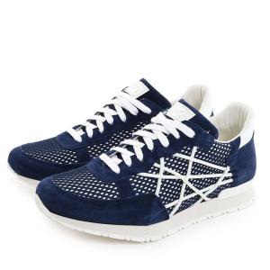 L4K3 LAKE レイク MR BIG イタリア製 ロープスキューバ スニーカー 異素材ミックス コットンキャンバス シューズ マルチ カラー24/BLUE 35640メンズ