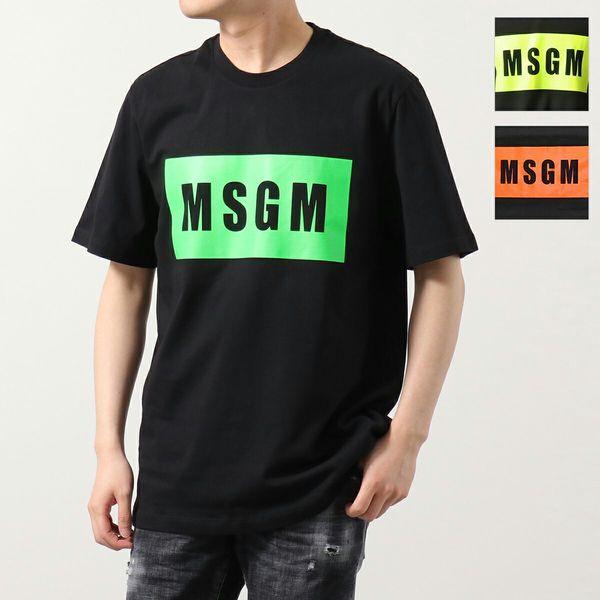 MSGM エムエスジーエム 半袖 Tシャツ 3240MM520F メンズ ネオン カットソー ボック...