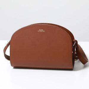 APC A.P.C. アーペーセー ショルダーバッグ sac deml lune mini PXAWV F61392 レディース レザー ハーフムーン 半月型 ポシェット 鞄 CAD/NOISETTE