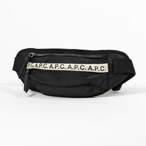 APC A.P.C. アーペーセー PAACL H62129 LZZ banane repeat ナイロン ボディバッグ ベルトバッグ ウエストポーチ NOIR 鞄 レディース メンズ
