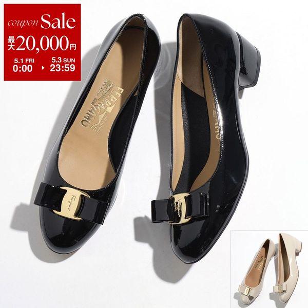 FERRAGAMO フェラガモ ヒールパンプス VARA 1 591963 529556 72335...