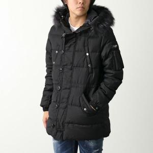 TATRAS タトラス Rライン ダウンジャケット FONDO フォンド MTAT24A4584-D メンズ シルク混ウール ラクーンファー付き フーテッド ブルゾン 01/BLACK