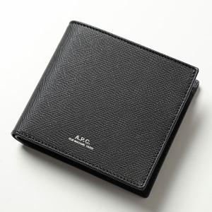 APC A.P.C. アーペーセー H63340 PXBJQ new portefeuille london 二つ折り財布 ミニ財布 豆財布 LZZ/NOIR メンズ｜s-musee