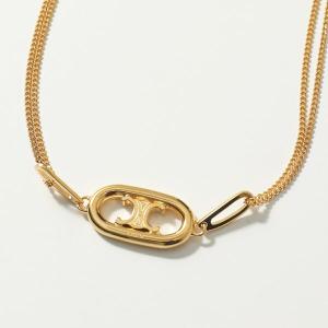 CELINE セリーヌ 46S896BRA.35OR Necklace Triomphe トリオンフ 2連チェーン ネックレス ブラス Gold レディース｜s-musee