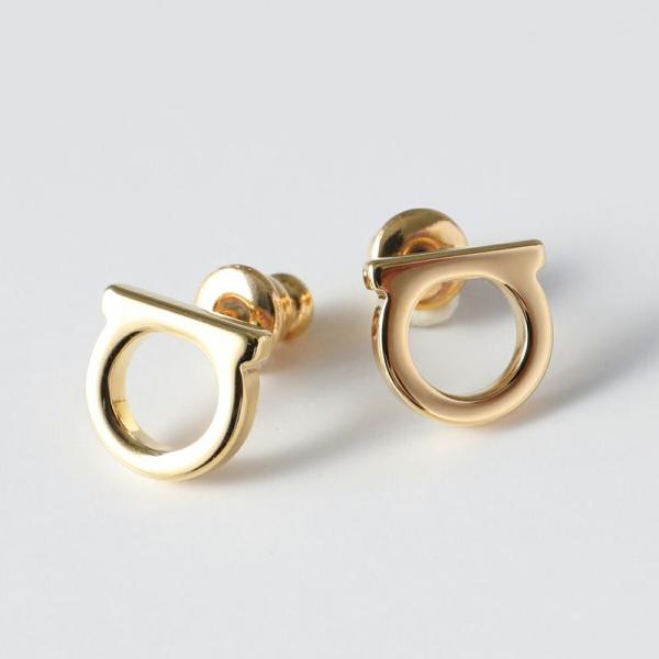 FERRAGAMO フェラガモ ピアス 76 0120 レディース ガンチーニ アイコンモチーフ ア...
