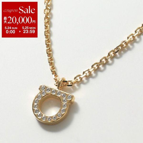 FERRAGAMO フェラガモ ネックレス 76 0131 レディース ガンチーニ モチーフ ライン...