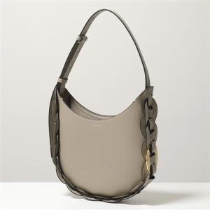 Chloe クロエ CHC20US342C61 DARRYL ダリル レザー ショルダーバッグ ポシェット ハンドバッグ 編み込み 23W/MottyGrey 鞄 レディース｜s-musee