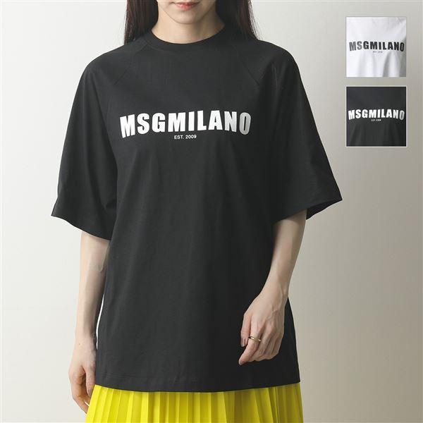MSGM エムエスジーエム 2841MDM210 半袖 Tシャツ ロゴ カットソー クルーネック 丸...