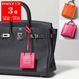 HERMES（エルメス） スクエア レザー キーホルダー ブラック : BRING