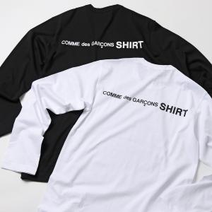 COMME des GARCONS SHIRT コムデギャルソン W28115 クルーネック 長袖 ロングスリーブ Tシャツ ロンT ロゴ  カットソー コットン 2色 メンズ