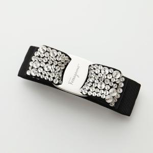 【美品】Salvatore Ferragamo バレッタ　黒　ビジュー 楽天市場】フェラガモ バレッタ ビジューの通販