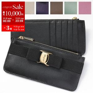 SALVATORE FERRAGAMO フェラガモ フラグメントケース 22E010 レディース VARA BOW ヴィラリボン レザー コインケース カードケース ミニ財布 カラー9色