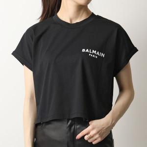 BALMAIN バルマン 半袖 Tシャツ XF1EE005 BB01 レディース クルー