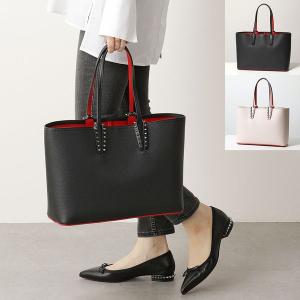 Christian Louboutin クリスチャンルブタン 3205219 Cabata Small Tote Bag カバタ レザー トートバッグ ポーチ付き スタッズ装飾 鞄 カラー2色 レディース｜s-musee