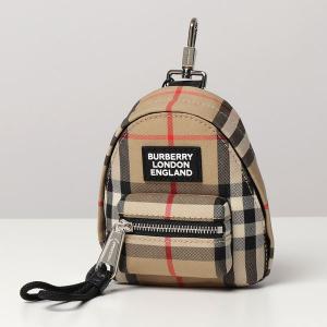 BURBERRY バーバリー 8031061 MINI JETT VINTTAGE CHECK BONDED バックパックチャーム キーホルダー ロゴ A7026/ARCHIVE-BEIGE メンズ｜s-musee