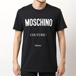 MOSCHINO COUTURE! モスキーノ クチュール 0719 2040 半袖 Tシャツ カットソー ロゴT クルーネック コットン 1555 メンズ｜s-musee