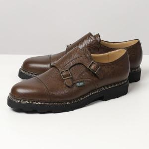 Paraboot パラブーツ レザーシューズ 981435 WILLIAM MARCHE2 ウィリアム メンズ ダブルモンク 靴 NOIRE-GR-EBENE