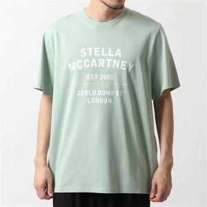 STELLA McCARTNEY ステラマッカートニー 601849 SMP86 オーガニック コットン Tシャツ 半袖 カットソー クルーネック ロゴT オーバーサイズ 9440 メンズ｜s-musee