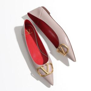 VALENTINO ヴァレンティノ VW0S0BH4 DSH レザー Vロゴ フラット