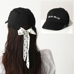 MIUMIU ミュウミュウ 5HC256 2DOQ コットン ベースボールキャップ 立体