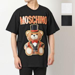 MOSCHINO COUTURE! モスキーノ クチュール V0702 0540 カラー2色 テディベア クルーネック 半袖 Tシャツ オーバーサイズ カットソー メンズ｜s-musee