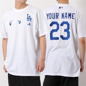 OFF-WHITE VIRGIL ABLOH×NEW ERA オフホワイト ニューエラ MLB コラボ OMAA027G21JER009 Tシャツ ロサンゼルス・ドジャース ロゴ 6145/WHITE-BLUE メンズ｜s-musee