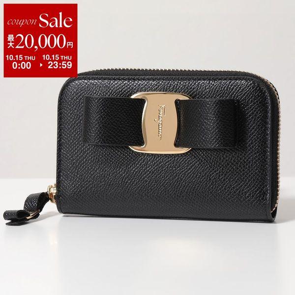FERRAGAMO Ferragamo VARA ZIP AROUND CARD カードケース 22D288
