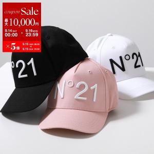 N°21 KIDS ヌメロヴェントゥーノ キッズ ベースボールキャップ N2143F N0041 レディース ローキャップ 帽子 立体ロゴ刺繍 カラー3色｜s-musee