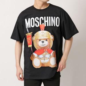 MOSCHINO COUTURE! モスキーノ クチュール 半袖 Tシャツ V0703 5540 メンズ カットソー ロゴT クルーネック コットン オーバーサイズ テディベア 1555｜s-musee