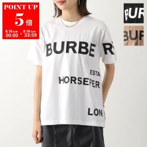 BURBERRY バーバリー Tシャツ CARRICK HFH ROAD 8048748 8040764 8048927 レディース  半袖  ホースフェリープリント ビッグロゴ オーバーサイズ カラー3色