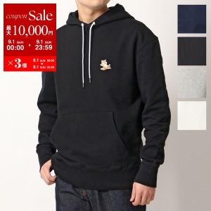 MAISON KITSUNE メゾンキツネ パーカー CHILLAX FOX PATCH CLASSIC HOODIE IU00355KM0001 メンズ スウェット プルオーバー カラー4色｜s-musee