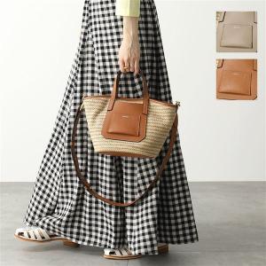 LORISTELLA ロリステッラ ショルダーバッグ 2610 ROSARIA レディース ハンドバッグ カゴバッグ ストロー レザー ロゴ 鞄 カラー2色