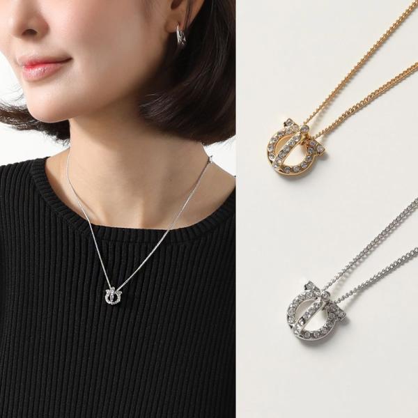 FERRAGAMO フェラガモ ネックレス 76 0399 レディース ガンチーニ ペンダント アク...