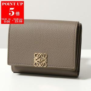【たた】LOEWE 三つ折り財布 (グリーン) LOEWE ロエベ 三つ折り財布 レザー グリーン : ブランドバリュー