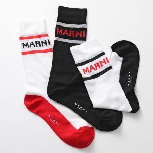 MARNI マルニ ハイソックス SKMC0126Q0 UFC112 レディース ナイロン混コットン ロゴ 靴下 カラー3色｜s-musee