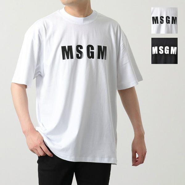 MSGM エムエスジーエム Tシャツ 3240MM94 メンズ 半袖 カットソー クルーネック オー...