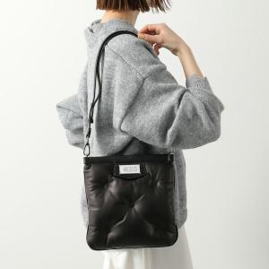 極 美品 袋付 MAISON MARGIELA メゾンマルジェラ グラムスラム レザー 本革 ショルダーバッグ ポシェット サコッシュ ブラック 80252 極 美品 袋付 MAISON MARGIELA メゾンマルジェラ グラムスラム レザー