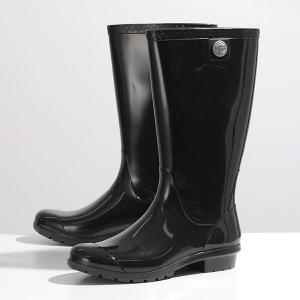 UGG アグ レインブーツ SHAYE シェイ 1012350 レディース ロングブーツ 長靴 防水 ラバー ロゴ 靴 BLK/ブラック