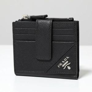プラダ PRADA 財布 二つ折り メンズ 新作 小銭 サフィアーノ 新品 本革  