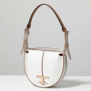 TODS トッズ ハンドバッグ SACCA LUNA NICRO T TIMELESS Tタイムレス XBWTSAE00005OU レディース レザー ホーボーバッグ マイクロ Tロゴ 鞄 7P70
