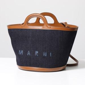 MARNI マルニ ハンドバッグ TROPICALIA BMMP0097L1 P4891 レディース デニム＆レザー スモールバッグ ショルダーバッグ ロゴ 鞄 Z569M