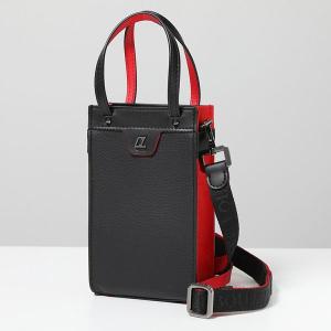 Christian Louboutin クリスチャンルブタン ショルダーバッグ Ruistote Nano ルイストート ナノ 3225386 メンズ クロスボディ 鞄 B378/BLACK-LOUBI-BLACK｜s-musee