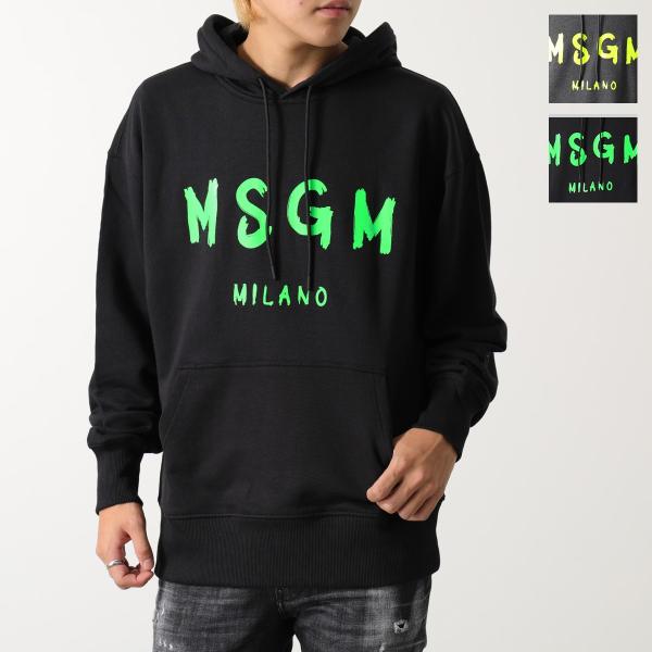 MSGM エムエスジーエム パーカー3340MM515F メンズ プルオーバー スウェット ロゴ ネ...