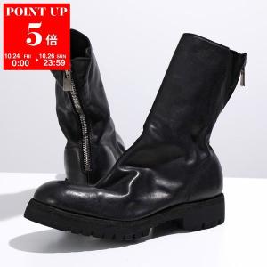 GUIDI グイディ フロントジップブーツ PL2 メンズ ホースレザー