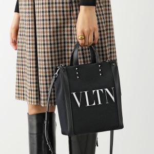 VALENTINO ヴァレンティノ ショルダーバッグ 2Y2B0B78PYY レディース VLTN N/S キャンバス ミニトートハンドバッグ ロックスタッズ ロゴ 鞄 0NI