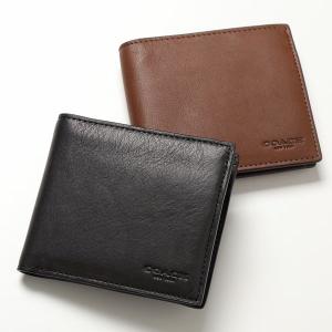 コーチ二つ折り財布 COACH コーチ 二つ折り財布 CJ947 メンズ レザー ミニ財布 小銭