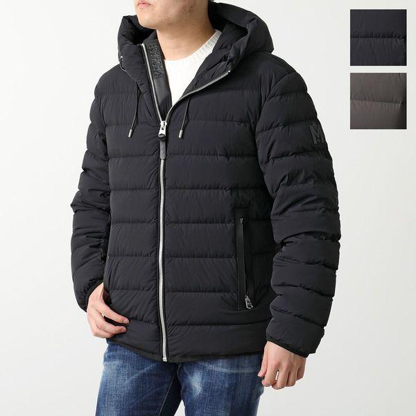 MACKAGE マッカージュ ダウンジャケット JACK メンズ ナイロン フード付き レザーロゴパ...